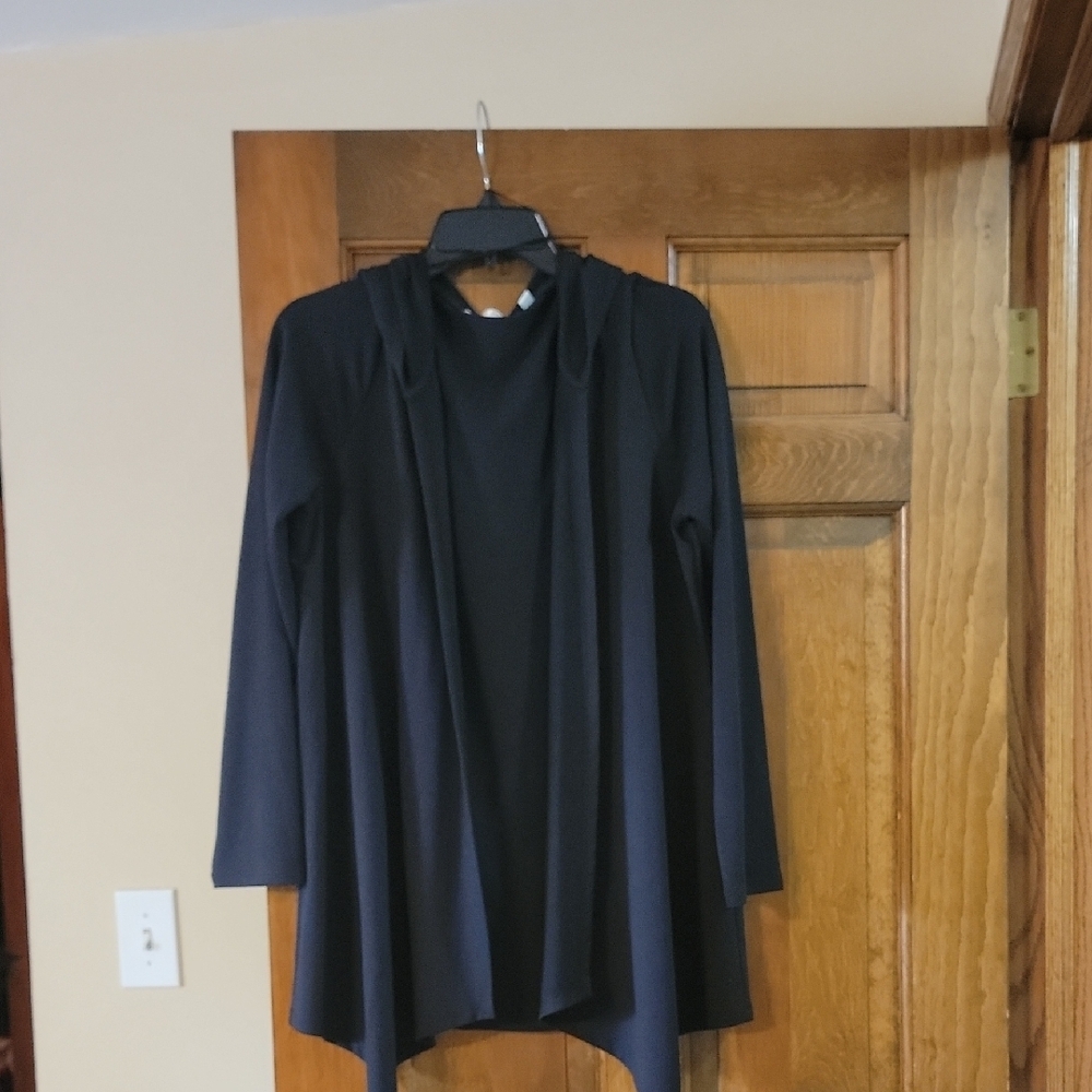 Cyrus Black Open Front Cardigan Sweater